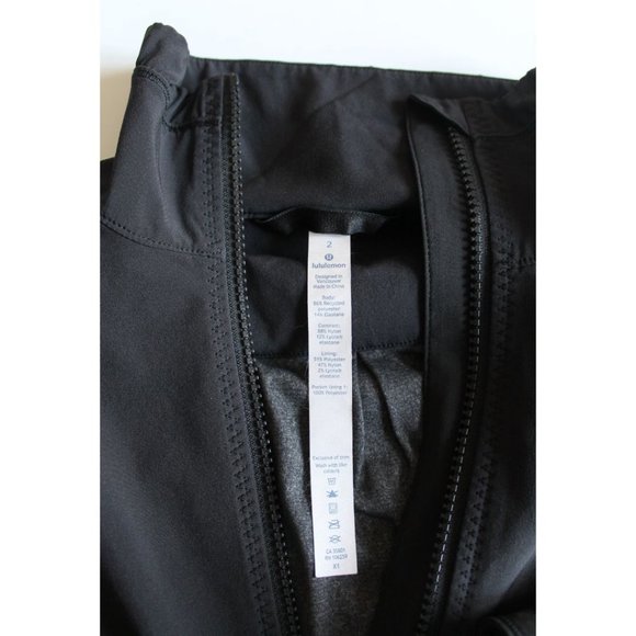 Lululemon Round Trip Jacket Black Size 2 Swift Ultra Light - Picture 8 of 9